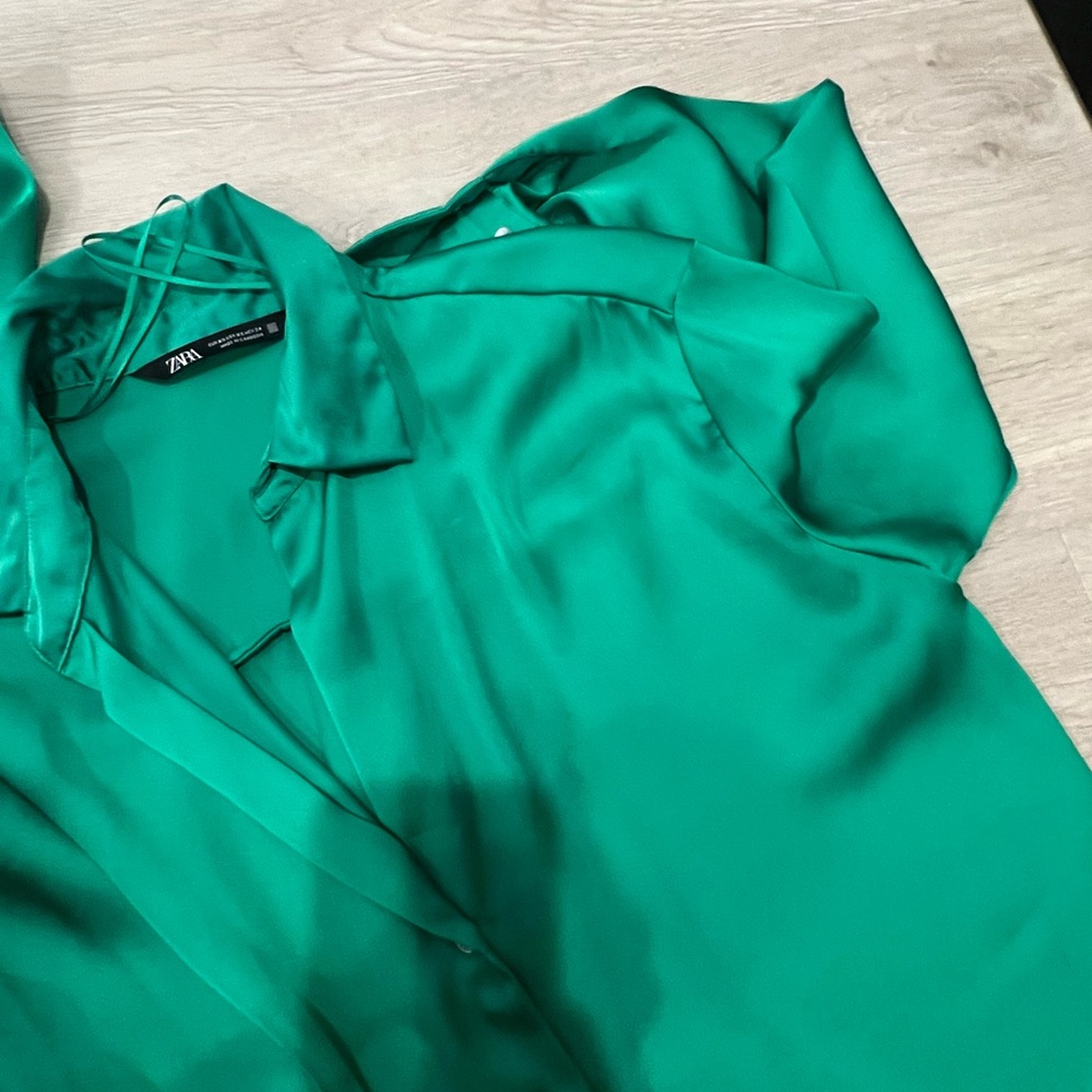 Zara Button Down Blouse - image 4